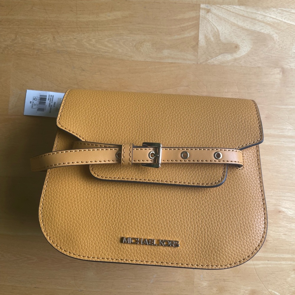 Michael Kors Tan Leather Crossbody Bag